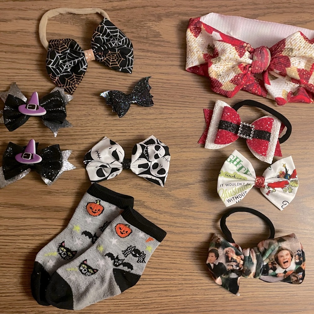 Bow holiday set